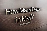 How Many Days are in May 2018?