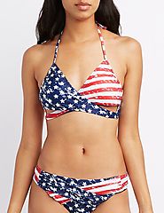 Americana Wrap Bikini Top $14.99 @ Charlotte Russe