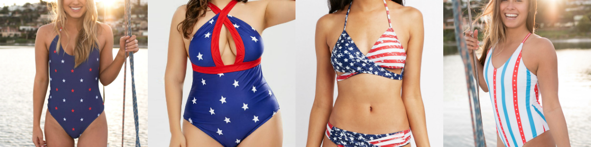NEW Wonder Woman Girls Bikini Swimsuit 4th of July Patriotic