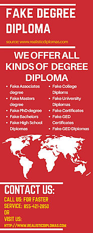 Fake Degree Diploma