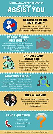 Medical Malpractice Infographic - Percy Martinez Law Office