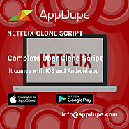 Netflix clone script | Video streaming app for iOS and Android