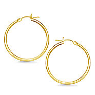 Classic Hoop Earrings in 14K Yellow Gold