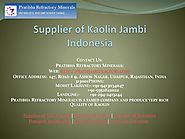 Supplier of Kaolin Jambi Indonesia