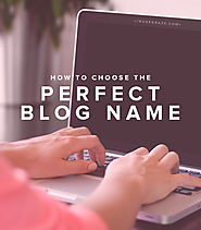 How to Choose a Good Blog Name • Nose Graze