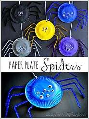 Paper Plate Spiders