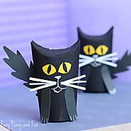 Paper Roll Black Cat Craft