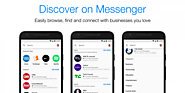 Messenger z nową zakładką Discovery, gdzie znajdziesz chaboty.