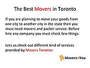 The Best Movers in Toronto Movers4You