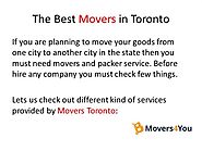 The Best Movers in Toronto |authorSTREAM