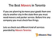 The Best Movers in Toronto by Movers4you Inc - Issuu PPT