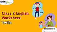 Verbs- Class 2nd English Grammar Worksheet for Practice