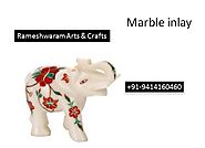 Marble Inlay Dining Table Rameshwaram Arts & Crafts