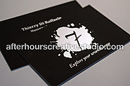 Velvet Laminated Business Cards | After Hours Creative
