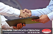 Transfer Certificate Attestation Service | Genius Attestation