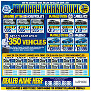 Used Car Auto Warranty Mailers - Direct Mail Ad Designer | Automotive Ad Graphic Designer