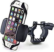 Bike & Motorcycle Cell Phone Mount - For iPhone 6 (5, 6s Plus), Samsung Galaxy Note or any Smartphone & GPS - Univers...