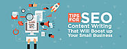 Tips for SEO content writing that will boost up your small business
