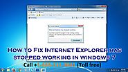 How to Fix Problems with Windows Internet Explorer?