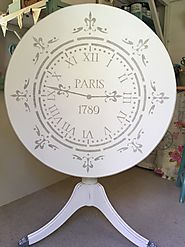 Shabby Chic Furniture: Paint, Distress And Stencil A Dining Table