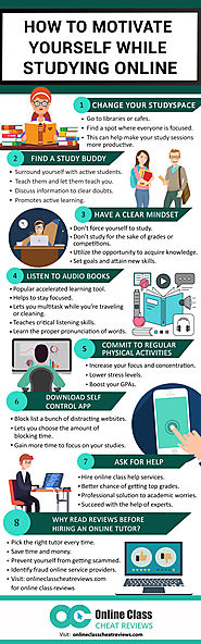 Infographic: Seven Tips For Becoming A Motivated Online Learner