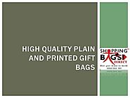 High Quality Plain And Printed Gift Bags