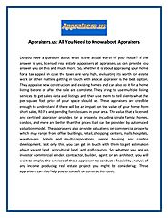Appraisers.us: All You Need to Know about Appraisers