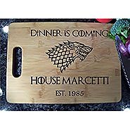 Personalized Game of Thrones Cutting Board