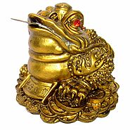 Фън Шуй статуетка - Трикраката жаба на парите и късмета 11 см. FS-4348