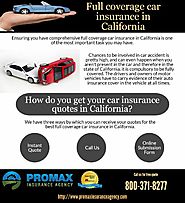 Full coverage car insurance in California