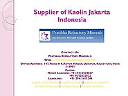 Supplier of Kaolin Jakarta Indonesia