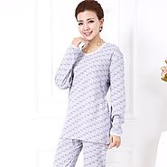 Women winter thermal underwear sets sexy clothing female long johns