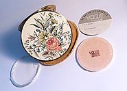Rare unused compacts Vogue Vanities compact enamel compacts 1950s