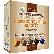 Nespresso Compatible Organic Coffee Capsules by Kiss Me Organics - Variety Pack