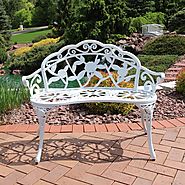 Best-Rated Cast Aluminum Garden Benches On Sale - Reviews :: Patio-furniture-accessories