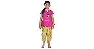 Shop Chutki Ethnic Wear - Girls Top With Dhoti 2 Pc Set