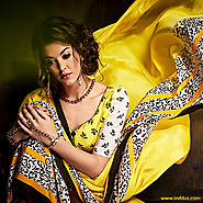 Shop Indian Style Printed Saree Online at Inddus