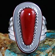 Michael Perry Mediterranean Oxblood Coral Ring