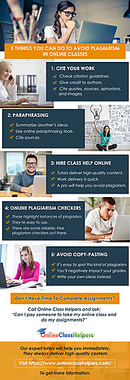 Infographic: How To Avoid Plagiarism In Online Classes