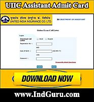 UIIC Assistant Admit Card 2017 Hall Ticket Link Active Now uiic.co.in