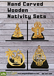 Hand Carved Wooden Nativity Sets
