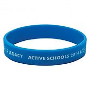 F073 Recessed and Infilled Silicone Wristband | Promotional Products | Brandz Ltd