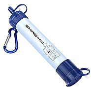 SHINE HAI Personal Water Filter, Portable Mini Water Filtration System, 0.01 Micron Emergency Straw Purifier for Hiki...