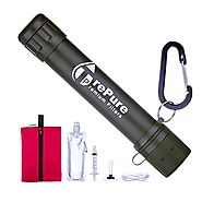 TrePure Water Filtration Straw System With 16 Oz Drinking Pouch & Carry Bag