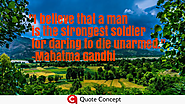 Mahatma Gandhi Quotes-Popular Quotes Of Gandhiji - Quote Concept