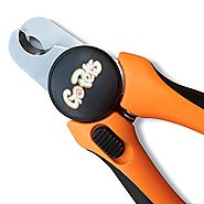 GoPets Nail Clippers for Dogs & Cats with 1 Nail File, Orange / Black