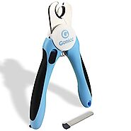 gonicc Professional Small Dog and Cat Nail Clippers Sharp Stainless Steel Pet Nail Trimmers(with Free Nail File in Ha...