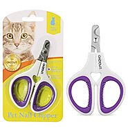 OneCut Pet Nail Clippers, Update Version Cat & Kitten Claw Nail Clippers for Trimming, Professional Pet Nail Clippers...