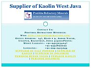 Supplier of Kaolin West Java