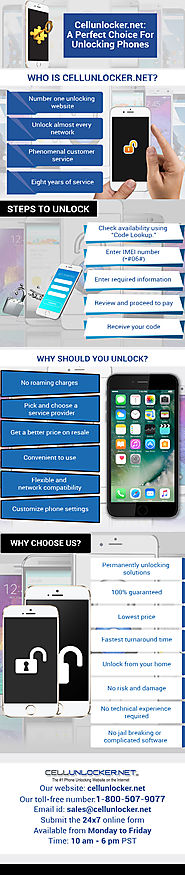Infographic: Cellunlocker.net – A Perfect Choice For Unlocking Phones